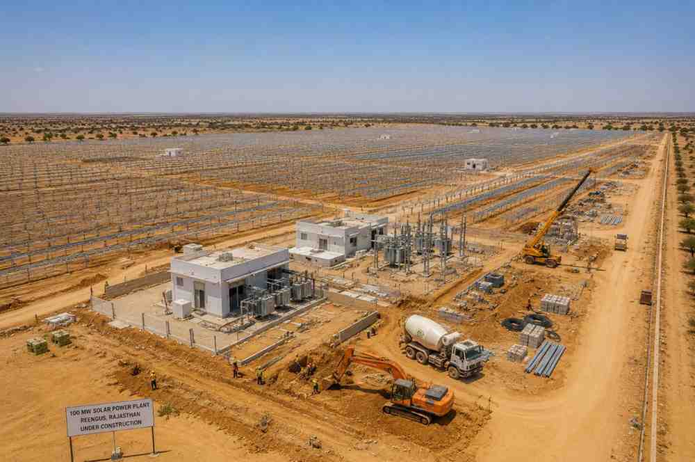 100 MW Nokhra Solar Plant with Tata Solar Power